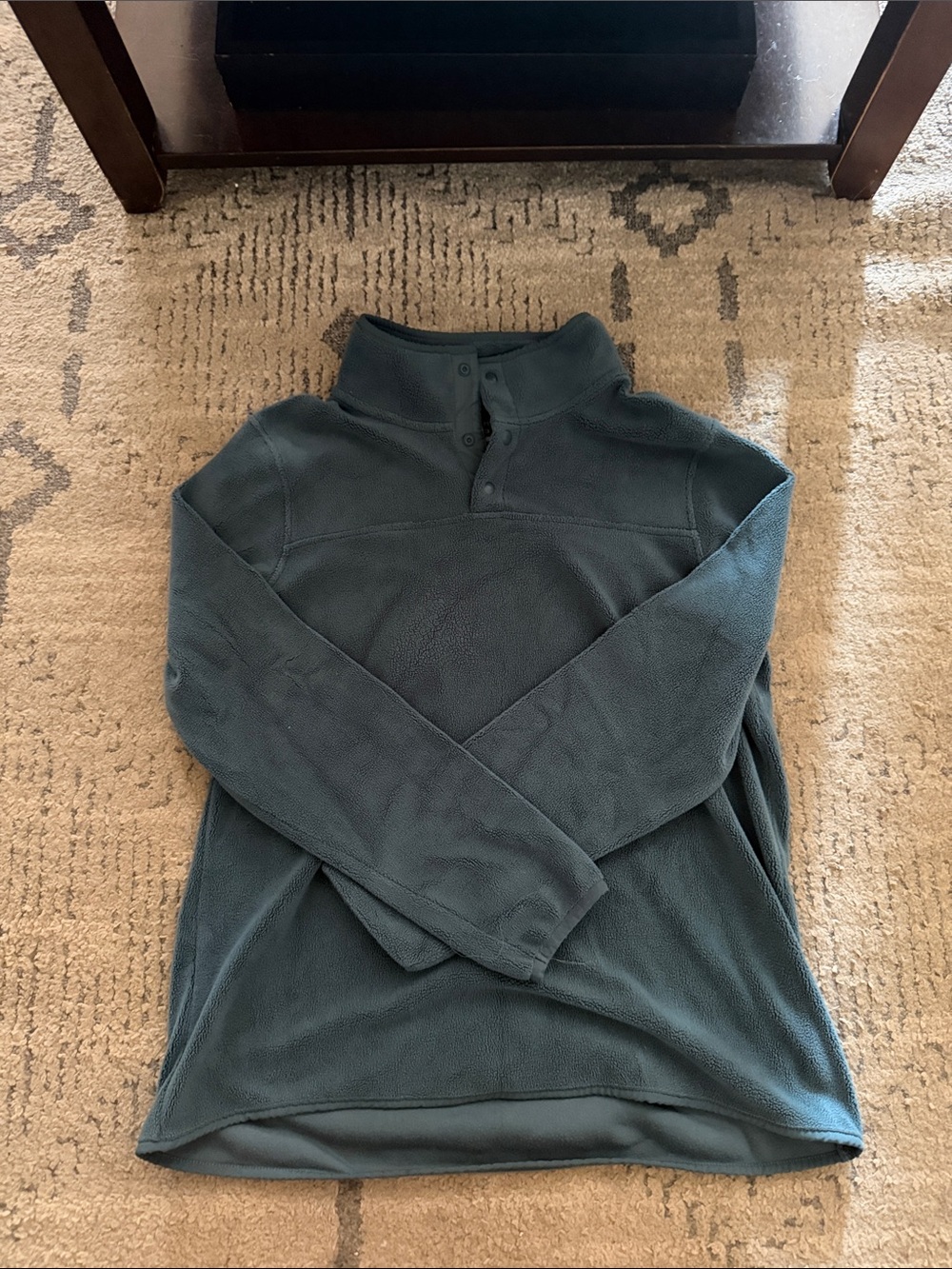 Women’s Teal Quarter-Snap Fleece Pullover